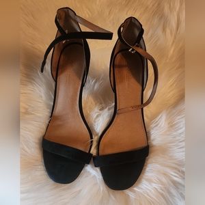 ASOS black suede heels